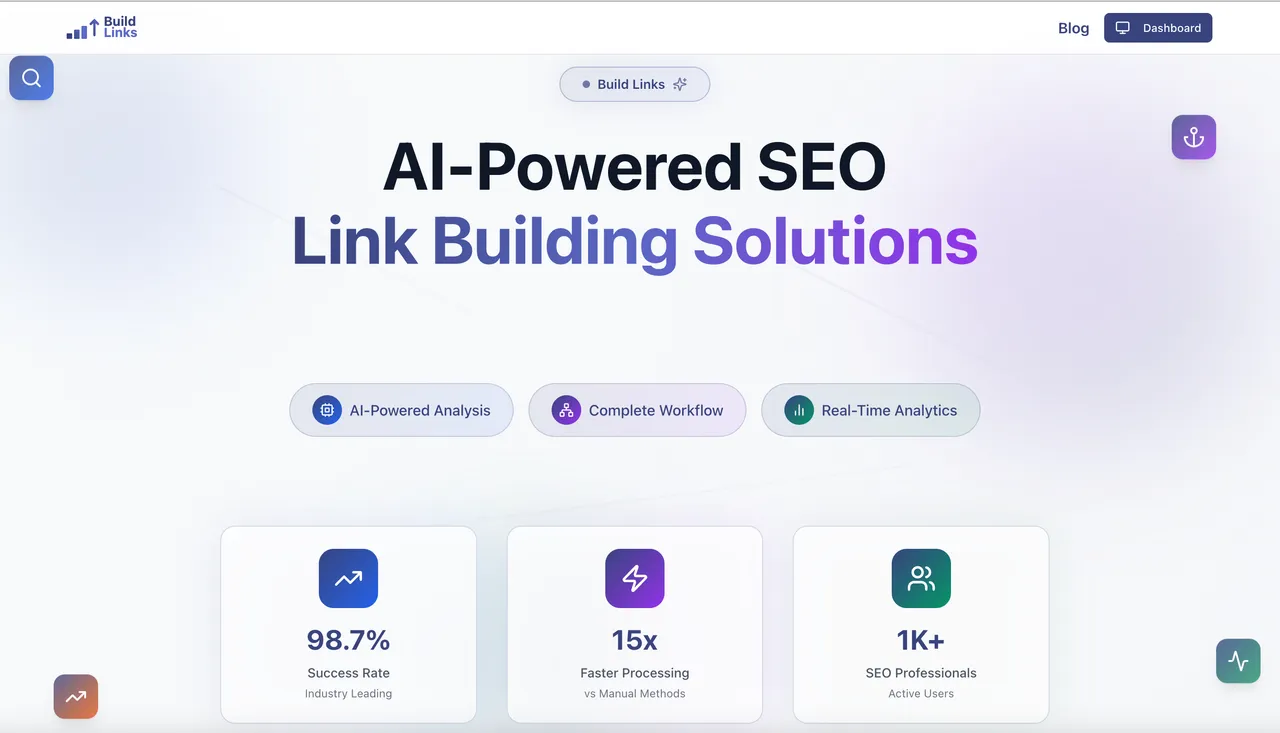 BuildLinks.ai interface